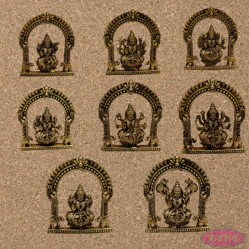 Brass Ashtalakshmi Set Wall Hanging