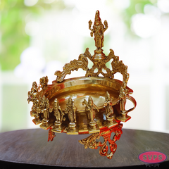 Antique Brass Dasavathara Urli With Tirupathi Balaji