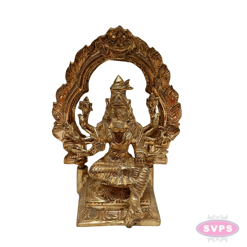 Handcrafted Panchalogha Varahi Amman Statue – Goddess of Power and Protection