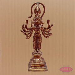 Panchaloha Panchamukha Hanuman Statue – Handcrafted Five-Faced Hanuman Idol”