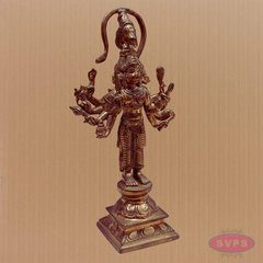 Panchaloha Panchamukha Hanuman Statue – Handcrafted Five-Faced Hanuman Idol”