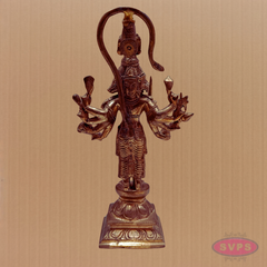 Panchaloha Panchamukha Hanuman Statue – Handcrafted Five-Faced Hanuman Idol”