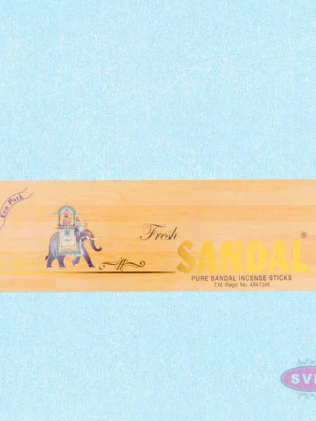 Fresh Sandal Pure Sandalwood Incense Sticks – Eco Pack Agarbatti for Pooja & Meditation-50 GM