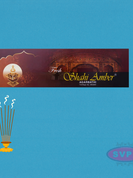 Fresh Shahi Amber Agarbathi – Premium Amber Incense Sticks for Pooja, Meditation & Relaxation