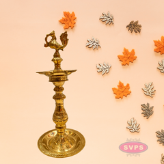 Traditional Brass AnnaPatchi Vilakku | Antique Finish Deepam for Pooja & Home Décor