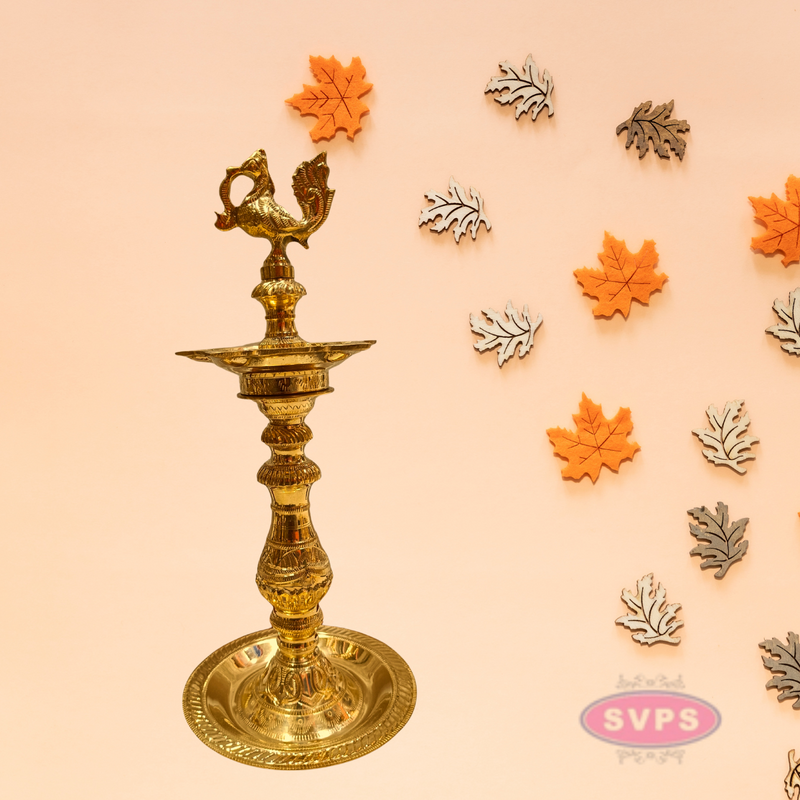 Traditional Brass AnnaPatchi Vilakku | Antique Finish Deepam for Pooja & Home Décor