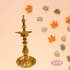 Traditional Brass AnnaPatchi Vilakku | Antique Finish Deepam for Pooja & Home Décor