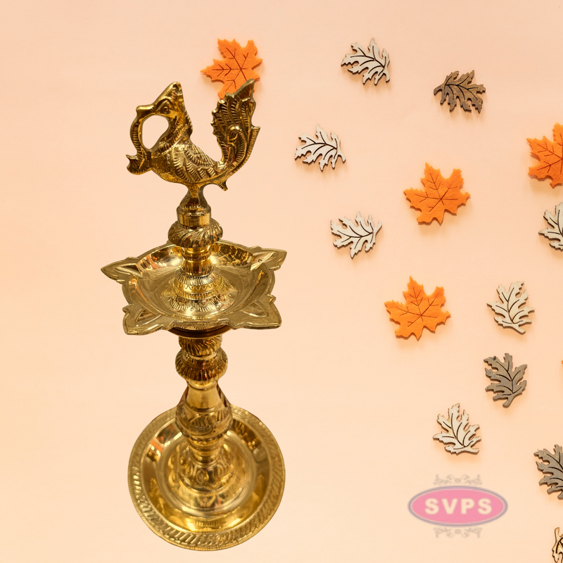 Traditional Brass AnnaPatchi Vilakku | Antique Finish Deepam for Pooja & Home Décor