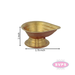 Brass Agal Vilakku / Lamp With Base For Pooja