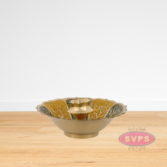 Brass Agarbathi Stand With Bowl / Oothupathi Stand / Incense Stick Holder With Ash Collector
