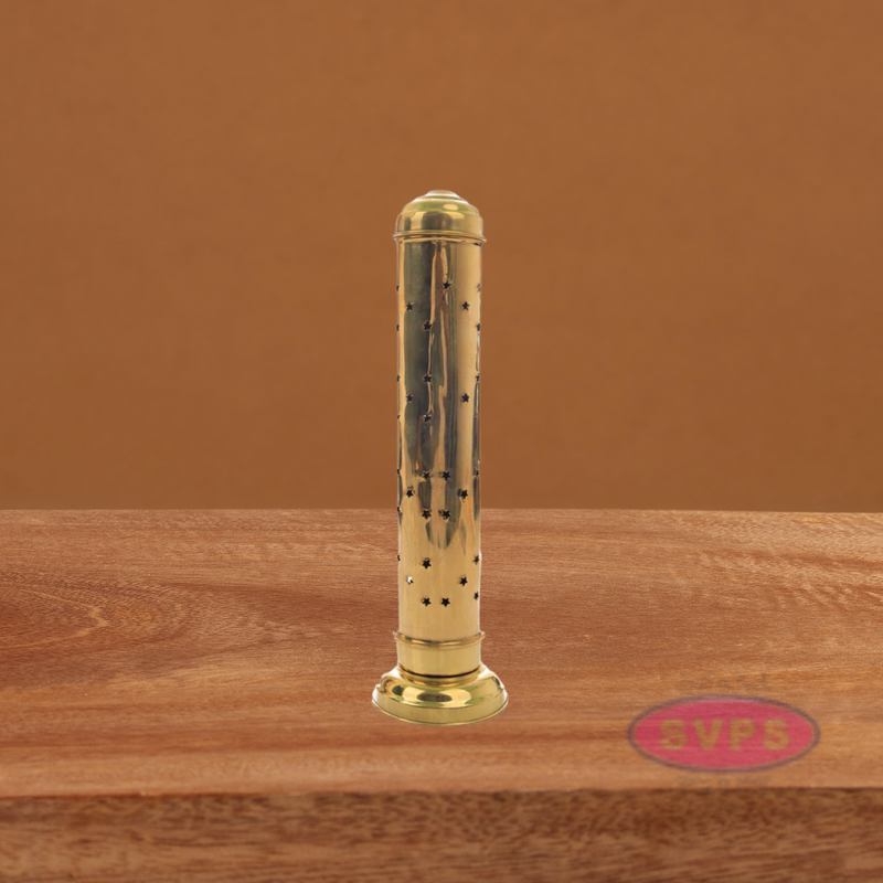 Brass Agarbatti Holder / Dhoop  Holder With Ash Collector / 11 Inches