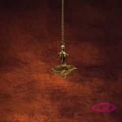 Brass Annapachi Hanging Lamp /5 Face Villaku /Diya With Chain