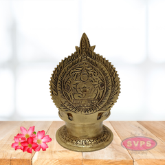 Brass Astalakshmi Vilakku / Diya / Deepam / 7 inches