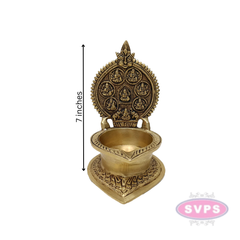 Brass Astalakshmi Vilakku / Diya / Deepam / 7 inches