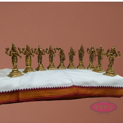 Brass  Dashavatara Set / 6 Inches