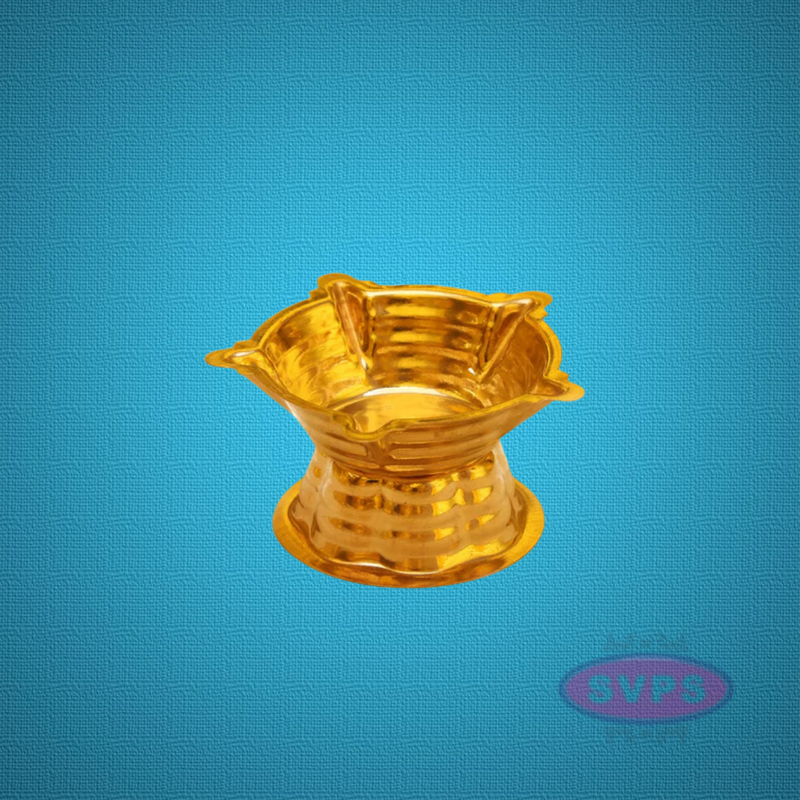 Brass Five Star Deepam / Vilakku / Diya For Pooja