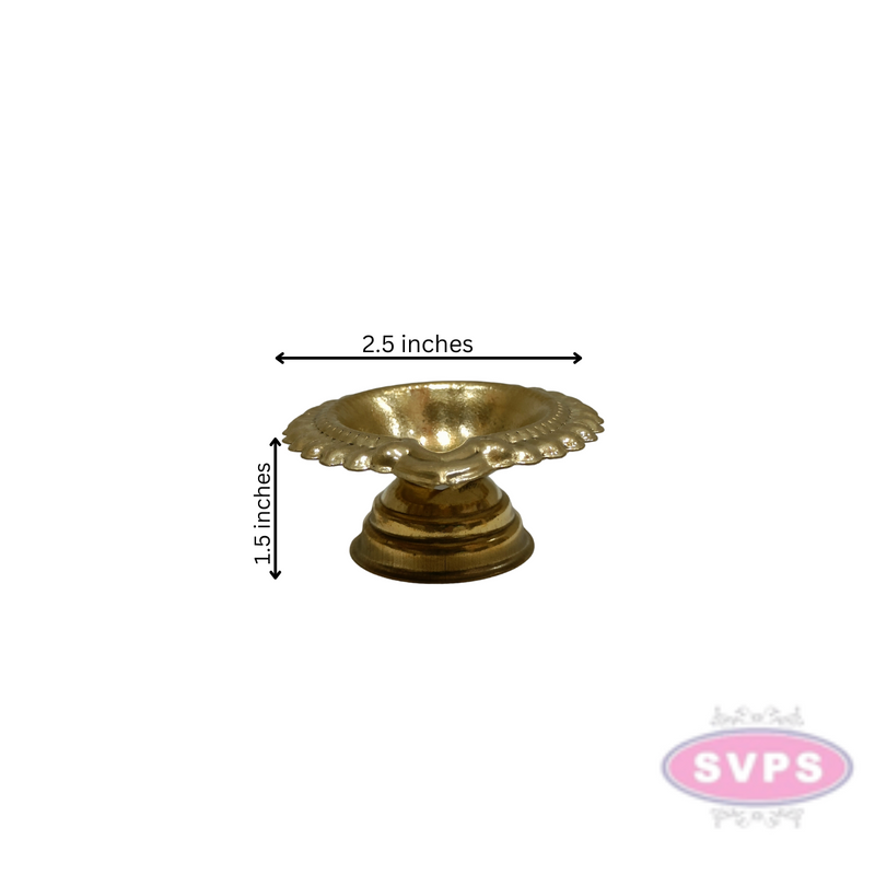 Brass Kubera Lakshmi Deepam Puja Diya