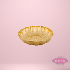 Brass Lotus Design Pooja Plate / Pooja Thali