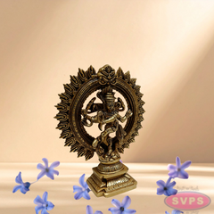Brass Nataraja Statue / Dancing Shiva Sculpture