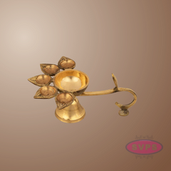 Brass Panch / Five Face Aarti For Pooja