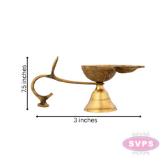 Brass Panch / Five Face Aarti For Pooja