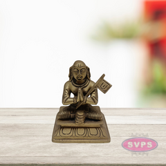 Brass Ramanujar / Ramanujacharya Statue / 5 inches