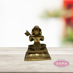 Brass Ramanujar / Ramanujacharya Statue / 5 inches