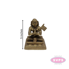 Brass Ramanujar / Ramanujacharya Statue / 5 inches