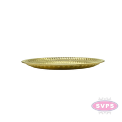 Brass Ring Design Pooja Plate / 12 Inches