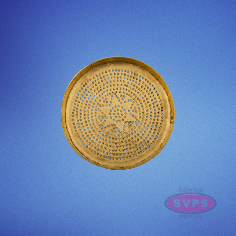 BrassRound Shape Star Design Sahassadhra Abhiseka Plate