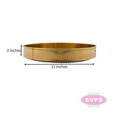 BrassRound Shape Star Design Sahassadhra Abhiseka Plate
