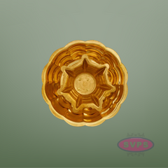 Brass Seven Star Vilakku / Lamp / Diya With Plate