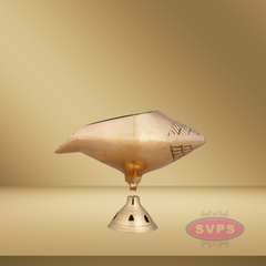 Brass Shankh / Sangu Deepam For Daily Pooja