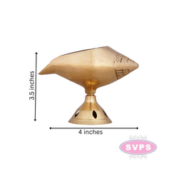 Brass Shankh / Sangu Deepam For Daily Pooja