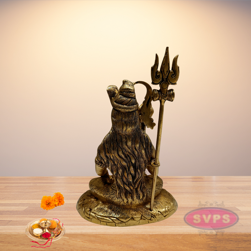 Brass Shiv Shankar In Meditating Pose
