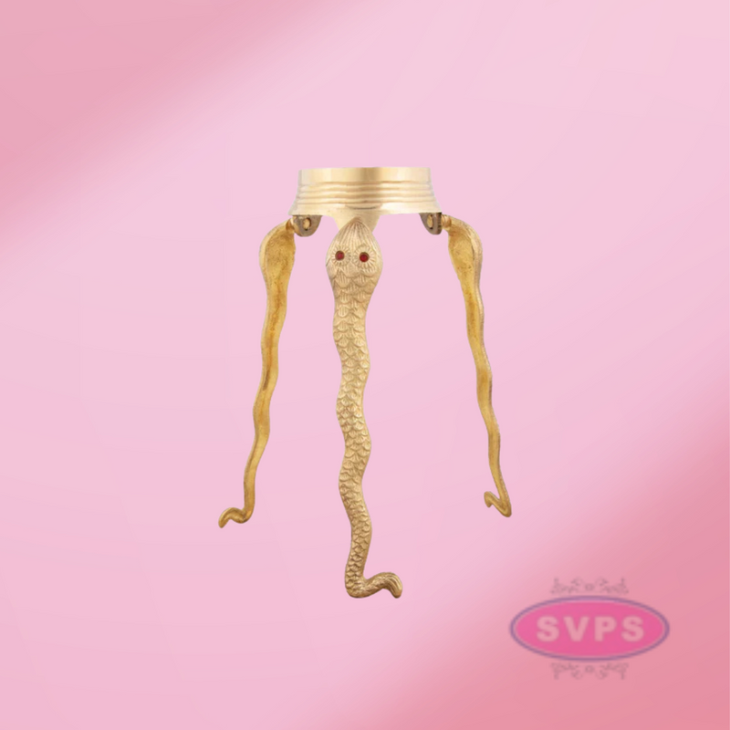 Brass Snake Design Naag Jalabhishek Stand