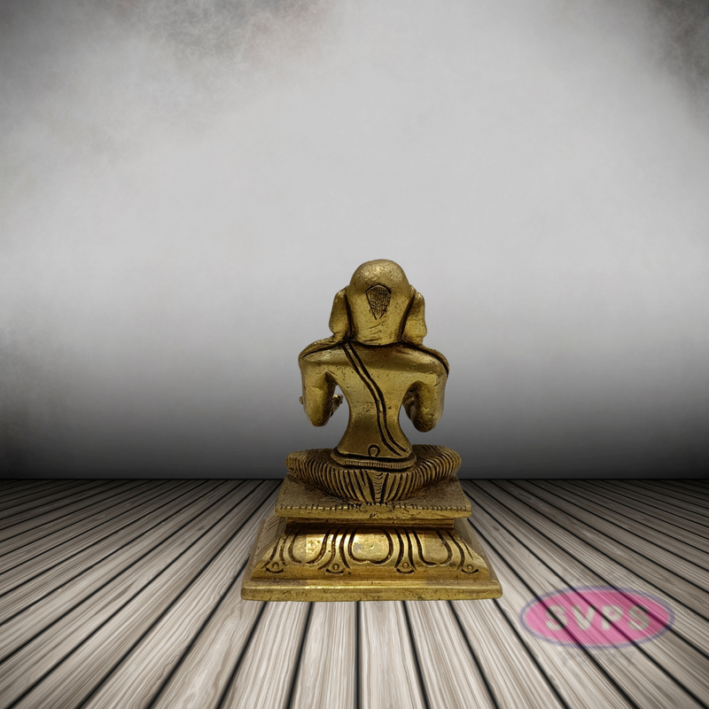 Brass Swami Desikan Statue / 5 Inches