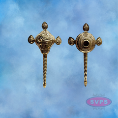 Brass Vaishnavite Shankh Chakra Abhisheka Dharai Set