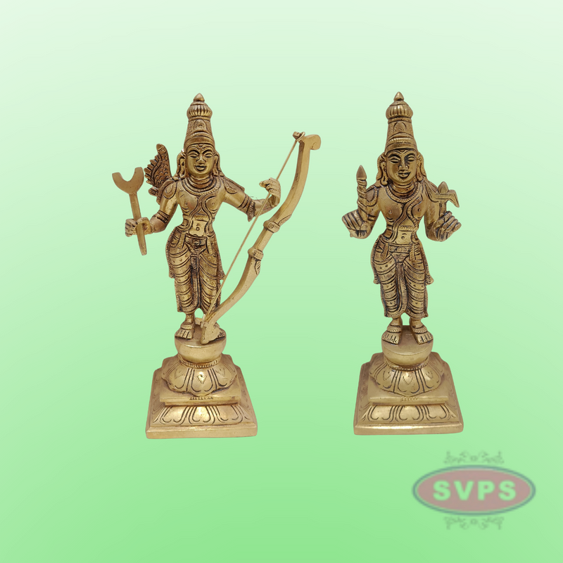 Brass Vishnu Dashavatara Set / 10 Inches