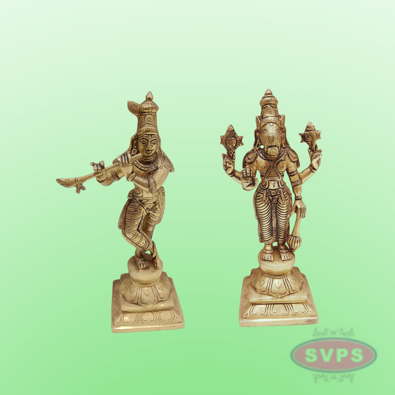 Brass Vishnu Dashavatara Set / 10 Inches