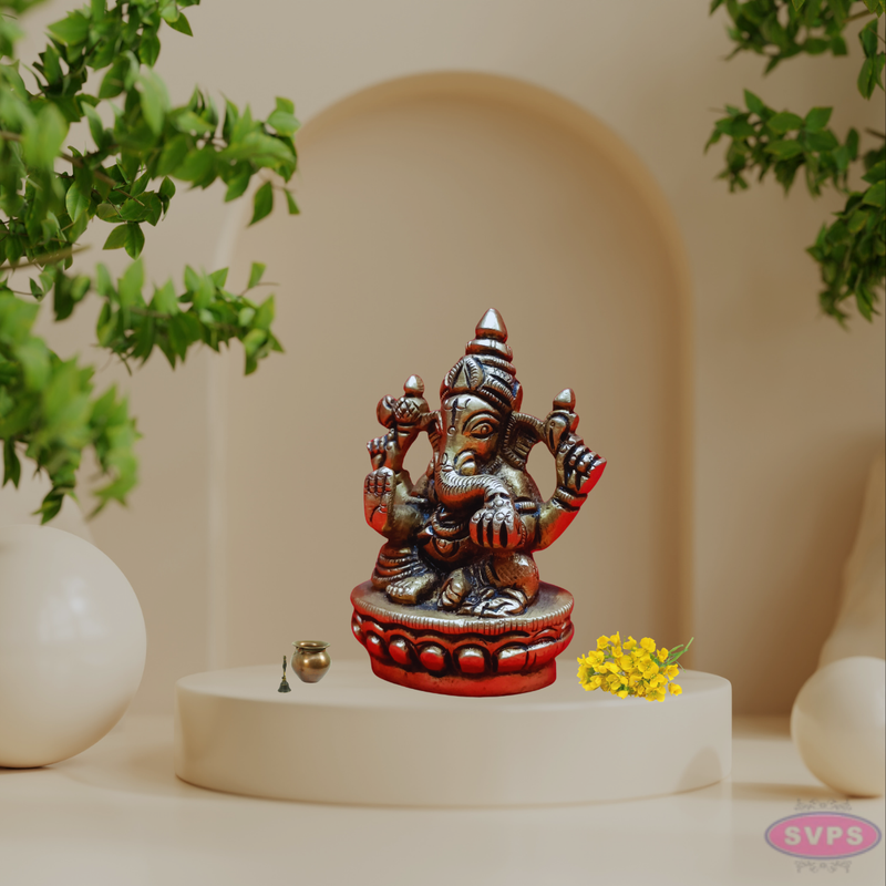 Brass Vinayagar Idol- Small Size