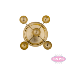 Brass camphor / Karpoor Panch Aarti Diya / 5 Face Jyoti Diya