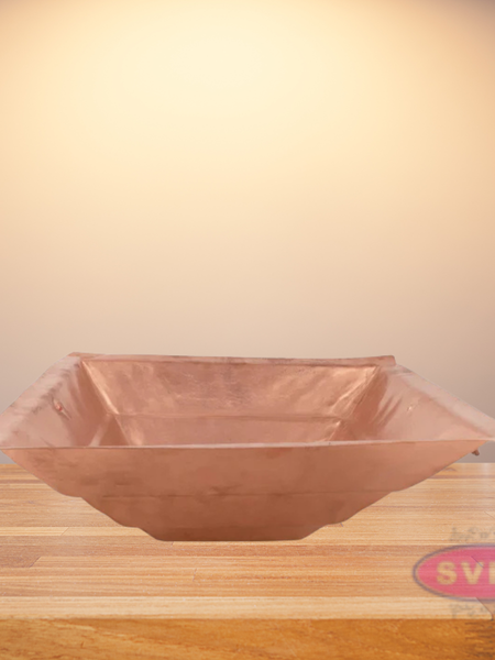 Copper Havan Kund Stand With Handle