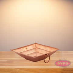 Copper Havan Kund Stand With Handle