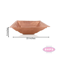 Copper Havan Kund Stand With Handle