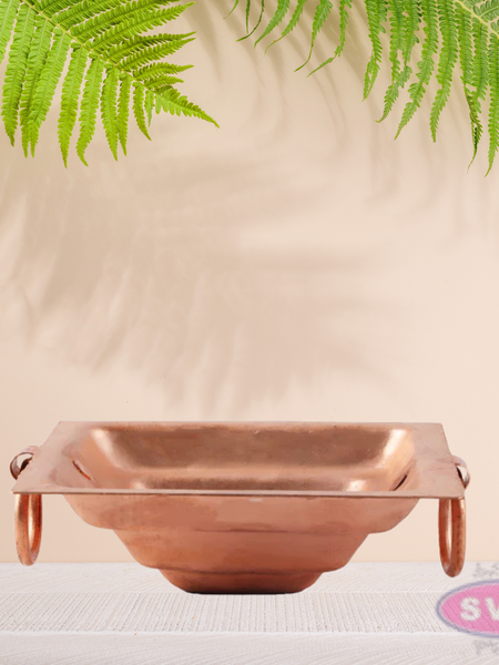 Copper Havan Kund With Handle