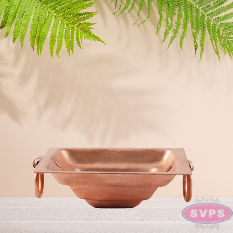 Copper Havan Kund With Handle