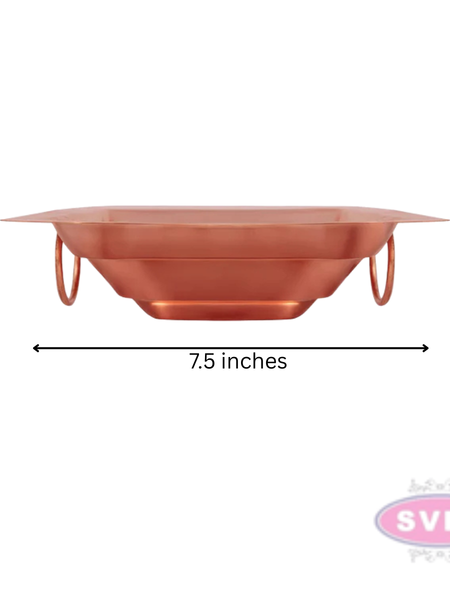 Copper Havan Kund With Handle