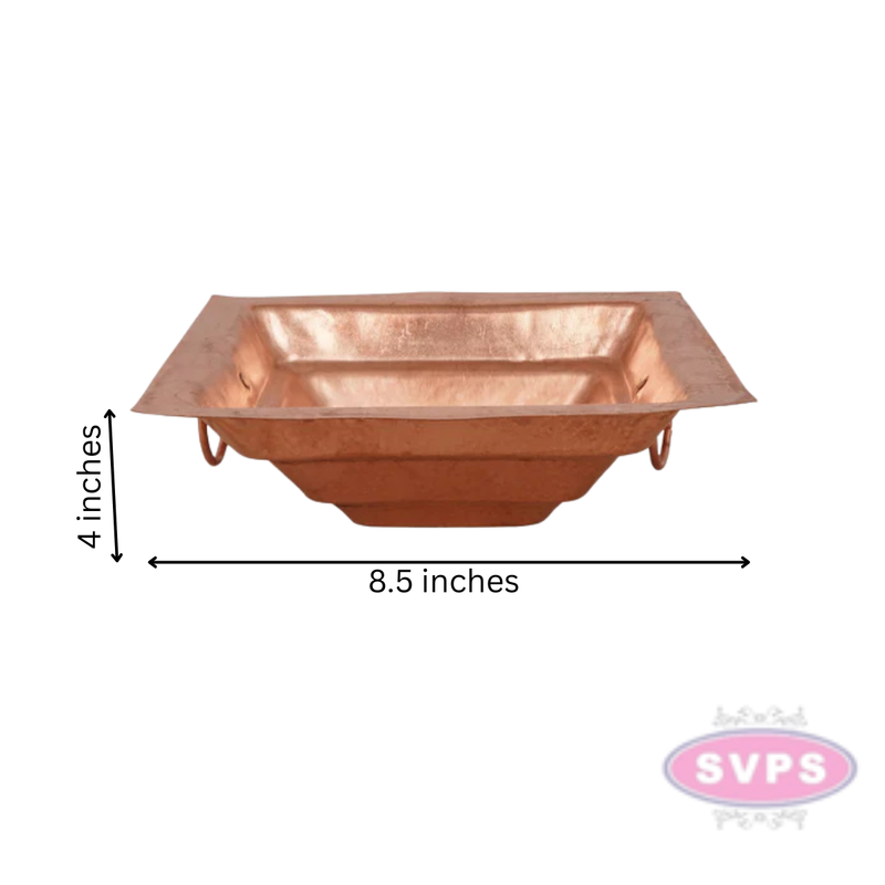 Copper Havan Kund With Handle