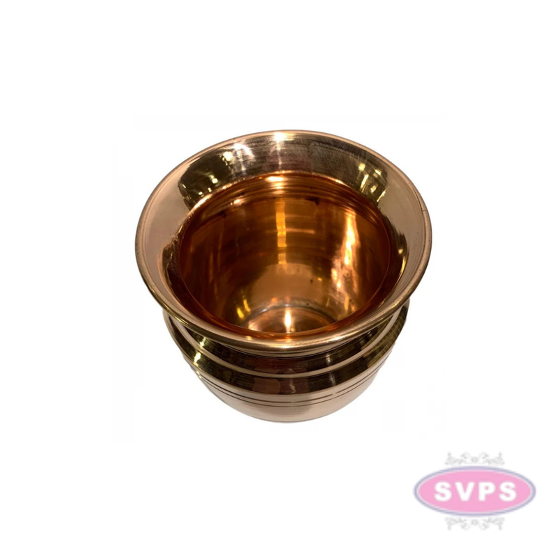 Copper Sombu / Kalash For Pooja And Water Storage / 250 ml